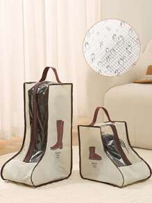 1/2 pièces Sac de rangement pour bottes longues et courtes, sac de rangement pour chaussures, housse de protection anti-poussière pour chaussures, sac de rangement pour housses de chaussures, sac de transport pour bottes, sac de rangement élégant pour housses de chaussures, sac de rangement non tissé pour housses de chaussures pour le voyage et la maison