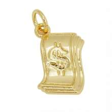 1 peça de pingente de hip hop personalizado com pedra de zircônia microincrustada de cobre para pulseira, colar, brincos, chaveiros e acessórios