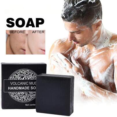 1PC Man Niacinamide Soap 100g Oil Control Cleansing And Brightening Soap Body Cleaning Whitening Glowing Smoothing Acne Marks Fading Acne Soap
