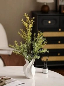 1pc 创意陶瓷花瓶带储水旋转美学装饰高端客厅玄关桌面干花摆件酒店装饰家居装饰 - 彩色 - 查看 4