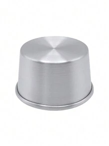 Round Cake Pan 8cm, Aluminum, Round Bottom Cake Pan, Loaf Pan, Baking Bread, Pastry. - Light Grey - View 6