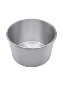 Round Cake Pan 8cm, Aluminum, Round Bottom Cake Pan, Loaf Pan, Baking Bread, Pastry. - Light Grey - View 3