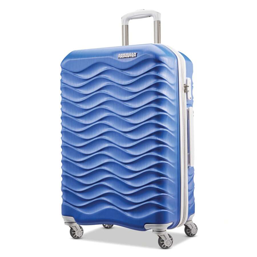 Equipaje grande con ruedas giratorias de la marca American Tourister, modelo Pirouette NXT de material duro - Color Ultramarina - Azul - Ver 1