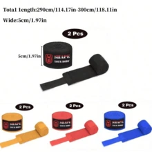 2PCS Fighting & Sanda Hand Guard, Elastic 120in/3.05m Boxing Hand Guard Bandage, For Boxing, Muay Thai Training - Multicolor - View 3