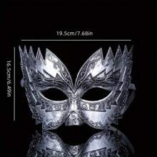 4 件/2 件/1 件经典男士化妆舞会面具、罗马士兵面具、威尼斯魅影歌剧眼罩，适合节日、婚礼、万圣节、一般节日派对、舞台表演 - 无羽毛 - 彩色 - 查看 14