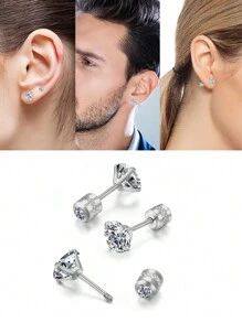 6 Stücke/Set Ohrringe mit Edelstahl und Ohrknorpel Stecker für Frauen