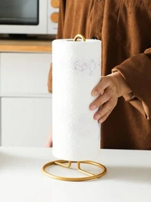 1 Giá đựng khăn giấy dọc, Giá để khăn giấy trên bàn bếp gia đình không cần đục lỗ, Tổ chức lưu trữ sáng tạo của Bắc Âu dành cho màng bọc thực phẩm, Giấy thấm dầu, Khăn lau, Đen/Vàng/Bạc - màu đen - Xem 13