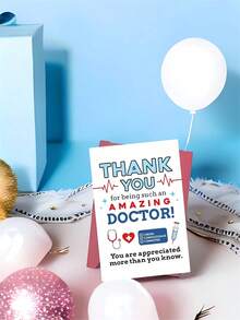 Appreciation Doctor Thank You Card With Envelope - Perfect For Medical Staff & Hero Doctors Heartfelt Message Of Gratitude - Multicolor - View 12