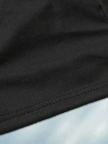 Men's Fashionable Black Boxer Briefs With "Warning: Loading" Print, Breathable Pattern Short Underwear - Black - View 5