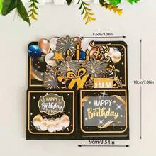 Birthday Pop-Up Gift Box ,Birthday Card Surprise Box ,Birthday Wrapping Box Party Supplies - Multicolor - View 7
