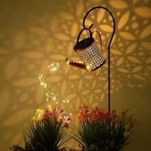 Solar Spray Pot Lamp Garden Outdoor Water Pot Courtyard Art Lamp Decoration - Waterproof, Polished Metal Outdoor Decorative Strip Detachable Lamp Holder - Multicolor - View 4