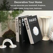 一款以书为灵感的收纳盒，设计时尚，模拟收纳盒道具和书籍模型，整理桌面小物件，收藏遥控器和卡片，隐藏式收纳，让你的桌面和书架美观整洁最佳礼物 - 彩色 - 查看 5