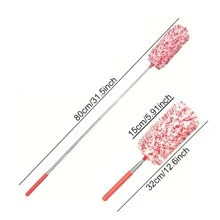 1 pezzo Spolverino estensibile in microfibra per pulire ufficio, auto, computer, condizionatore e altro - strumento di pulizia lavabile e riutilizzabile
