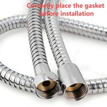 Flexible Stainless Steel Plumbing Hose Shower Head Tube Flexible Bathroom Pipe 1-3m Bath Accessories
