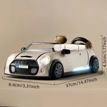 儿童模拟驾驶汽车玩具、冒险赛车玩具、方向盘游戏机、益智音乐玩具，提高孩子的动手能力和思维能力，适合男孩和女孩的礼物 - 白色 - 查看 7