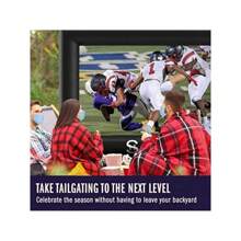 Holiday Styling 16FT Inflatable Outdoor Projector Screen – 200" Blow Up TV & Movie Screen W. Thick, Airtight Material For Portable Front/Rear Projection - Backyard Movie Night, BBQ, Pool Party - 192 inch - View 4