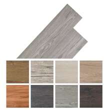 Self Adhesive Dark Grey PVC Vinyl Flooring Planks 2mm Thickness 2.51 Meters Easy Installation - Grey - View 7