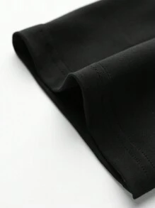 Teen Girl Personalized Sweet Cool Guitar Girl Printed Pullover T-Shirt Round Neck Short Sleeve Spring And Summer New Style - Black - View 5