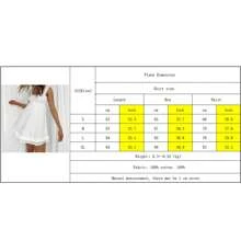 Women Summer Sleeveless Dress Floral Embroidery Loose Party A-Line Dress For Beach Club Streetwear - trắng - Xem 6