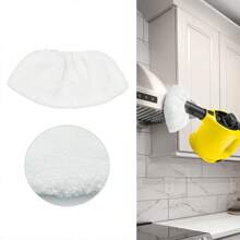 2/4/6/8pcs Microfiber Steam Mop Replacement Cloth Compatiable With Karcher SC1 SC2 SC3 SC4 SC5 SV7 High Temperature Resistance Easy To Clean Effective Wipe Glass To Oil Disinfection And Disinfection Gap Cleaning Brush Shoes Remove Small Advertisement Cleaning Accessories - White - View 2