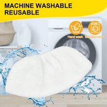 2/4/6/8pcs Microfiber Steam Mop Replacement Cloth Compatiable With Karcher SC1 SC2 SC3 SC4 SC5 SV7 High Temperature Resistance Easy To Clean Effective Wipe Glass To Oil Disinfection And Disinfection Gap Cleaning Brush Shoes Remove Small Advertisement Cleaning Accessories - White - View 6
