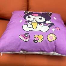 1pc    Pillow Cover, Cartoon Pillowcase Decoration For Holiday, Events, Party Use On Sofa, Car, Bedroom, Short Plush Soft & Comfortable Material, Single-Sided Printed, 45X45cm