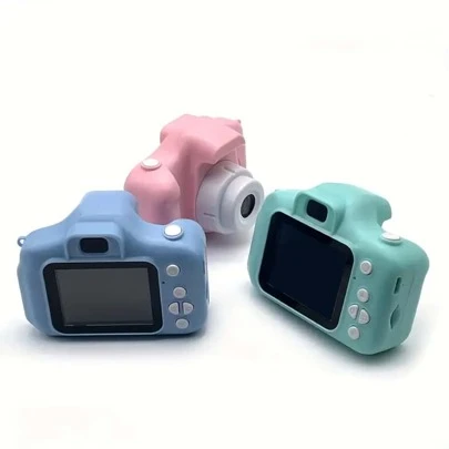 1pc Children's Mini Camera, 8 Megapixels Cartoon Funny Cute Camera, 1080P HD Screen, Photo & Video Toy Camera With Built-In Fun Games, Digital Camera For Outdoor Play, Travel, Student & Kids' Gift (No Memory Card Included)