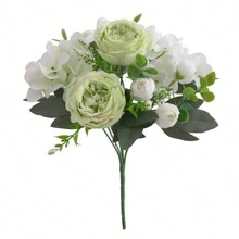 1/4 peças Buquê de Flores de Hortênsia de Seda Artificial Peônia para Decoração de Casamento DIY, Material de Grinalda, Flor para Segurar pela Noiva, Flor de Pulso, Flor de Peito, Decoração de Flor na Cabeça, Acessórios, Decoração de Carro de Casamento, Decoração de Arco do Portal, Decoração de Casa, Sala de Jantar, Quarto, Decoração de Vaso, Materiais de Decoração de Festa de Aniversário, Presente de Dia dos Namorados e Ano Novo