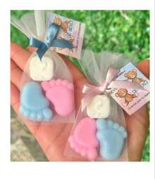 10 Little Feet Gender Reveal Soap - Pink and Blue - View 2
