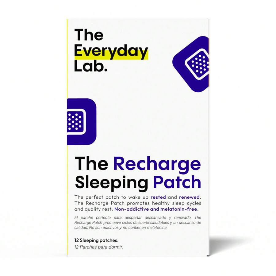 The Everyday Lab The Recharge Sleeping Patch - 12 Parches para Sueño Reparador y Descanso Profundo - Solución Natural
