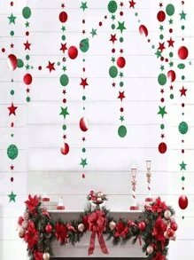 1/2 chiếc vòng hoa treo Giáng sinh lấp lánh màu đỏ và xanh lá cây Grinches Biểu ngữ Giáng sinh Grinches Vòng hoa Giáng sinh Grinches cho đồ trang trí Giáng sinh Whoville của Grinches, Đồ trang trí lò sưởi ngày lễ Giáng sinh - Nhiều màu - Xem 6