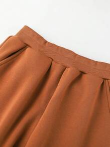 Annil Conjuntos de sudadera de cuello redondo para niñas preadolescentes en ropa infantil, para usar en exteriores y de forma casual en invierno, forrados térmicamente, cálidos con estampados