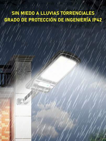 Luces solares al aire libre a prueba de agua, luces solares de la calle con sensor de movimiento,3 modos de control remoto, control remoto solar de inundación luces de segurida d, lote de estacionamiento solar de iluminación comercial para Yard Camino Jardín puerta principal