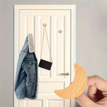 4 Pieces Wooden Cloud Shaped Dresser Handles With Two Different Sizes Of Screws For Cabinets, Furniture, Drawers