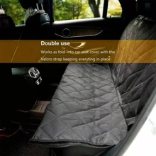 Dog Car Seats Cover Pet Protector Mat Rear Back Seat Hammock Mat Cushion - Black - View 8