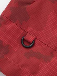 Balabala Boys' 2-In-1 Waterproof Spring Cotton Jacket, 2025 New Year Style - Red - View 8