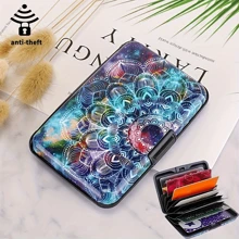 RFID For Or Men Theft Proof Slim Design Fits In Pocket Gift Gifts Gift Ideas Small Gifts Gift Bridesmaid Gifts Gift Anniversary Gift For Card Cover Card Holder Card Holder Wallet Business Card Holder Credit Card Holder Card Holder Women For Men Card Wallet - Multicolor - View 5