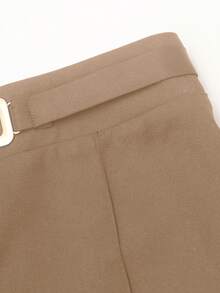 （温馨提示：尺码偏大）女士高腰直筒裤，西装裤款式，适合通勤、商务、休闲、度假、返校、春季穿着。（腰围偏大，建议选购小一码）