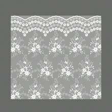 10张防水蕾丝印花花卉礼品包装纸 - 白色 - 查看 10