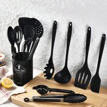 Keidason Conjunto de 15 piezas de utensilios de cocina de silicona - Utensilios de cocina resistentes al calor de hasta 230°C, espátula, pinzas, cuchara, brocha, batidor, conjunto de utensilios de cocina y accesorios para ollas antiadherentes, aptos para lavavajillas