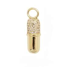 1 peça de pingente de hip hop personalizado com pedra de zircônia microincrustada de cobre para pulseira, colar, brincos, chaveiros e acessórios
