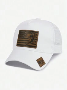 1pc Tropical Fish & Star Map Casual Streetwear Polyester Mesh Splice Warm Windproof UV Protection Unisex Baseball Cap, Versatile Snapback Hat For All Seasons - Mesh Cap - View 12