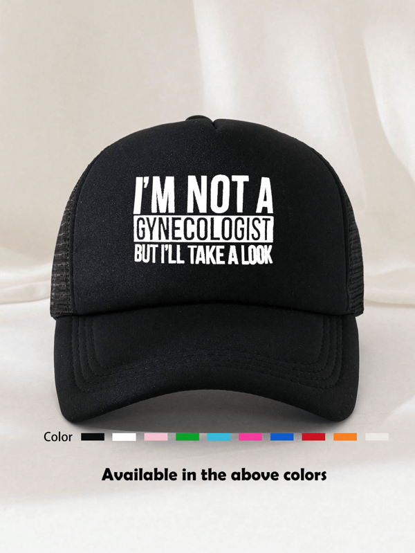 1pc Unisex Truck Driver Pattern Decorated Baseball Cap, Sun Hat, Dad Hat - Suitable For Everyday Use, Outdoor Travel, Hiking, Climbing