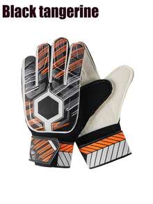 1双成人及青少年守门员手套，压纹防滑乳胶掌面，柔软PU手背，双层腕部保护，耐磨乳胶材质，防止受伤 - 彩色 - 查看 14