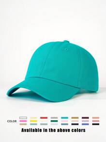1pc Solid Color Baseball Cap, Adjustable Outdoor Sun Protection Casual Hat For Spring, Autumn, Travel, Beach, Suitable For Y2K Style Youth