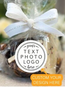 96 pièces d'autocollants personnalisés avec logo - étiquettes circulaires personnalisées pour entreprises, mariages et anniversaires | Disponibles en tailles 1", 1,57", 2", 2,5", 3"