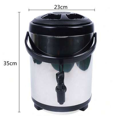 Stainless Steel Insulation Barrel 8L Kitchen Heat Insulation Barrel