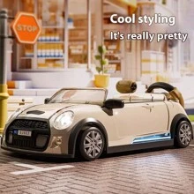 儿童模拟驾驶汽车玩具、冒险赛车玩具、方向盘游戏机、益智音乐玩具，提高孩子的动手能力和思维能力，适合男孩和女孩的礼物 - 白色 - 查看 6