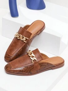 Vintage British Style Slip-On Loafers For Women, Comfortable Soft Leather Round Toe Flats