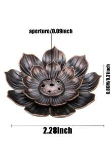 1PC/Three Layer Lotus Jack Incense Burner, Suitable For Home Aromatherapy And Meditation Meditation, Living Room, Bedroom, Study Decoration, Horror, Autumn, Winter, Holidays, Festivals. Gifts Birthday Graduation